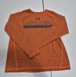 Under Armour Youth Large Orange Cold Gear Long Sleeve